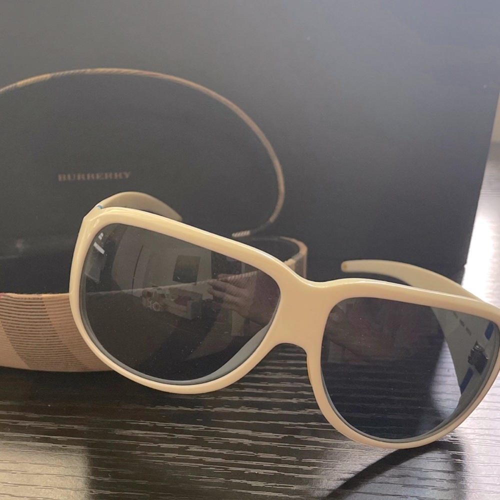 Burberry White Sunglasses